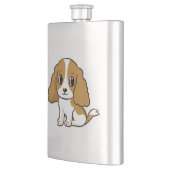 Flasque cavalier roi charles spaniel blenheim dessin animé (Gauche)