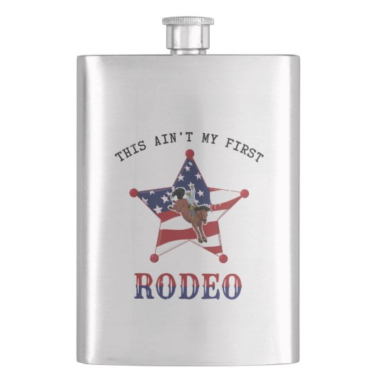 Flasque Ce n'est pas mon premier RODEO (devant)