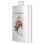 Flasque Ce n'est pas mon premier RODEO : Bull rider (Gauche)