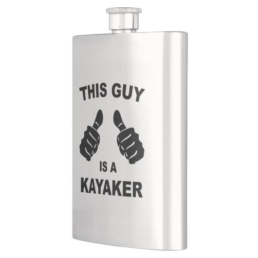 Flasque Ce Type Est Kayaker (Gauche)