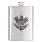 Flasque Cerberus et serpent (devant)