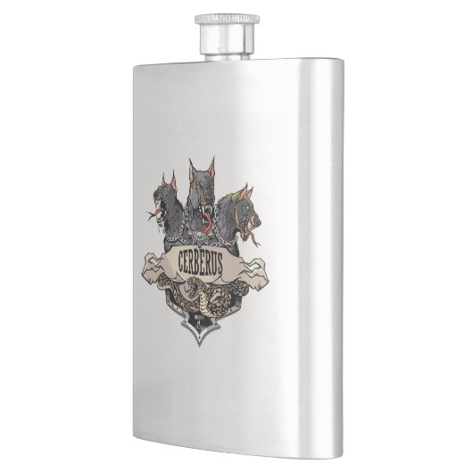 Flasque Cerberus et serpent (Gauche)