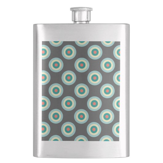 Flasque Cercles mixtes gris par Shirley Taylor (devant)