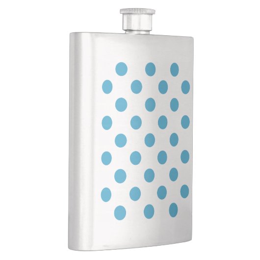 Flasque Cercles Pois bleu paon (Droite)