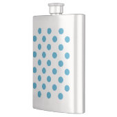 Flasque Cercles Pois bleu paon (Gauche)