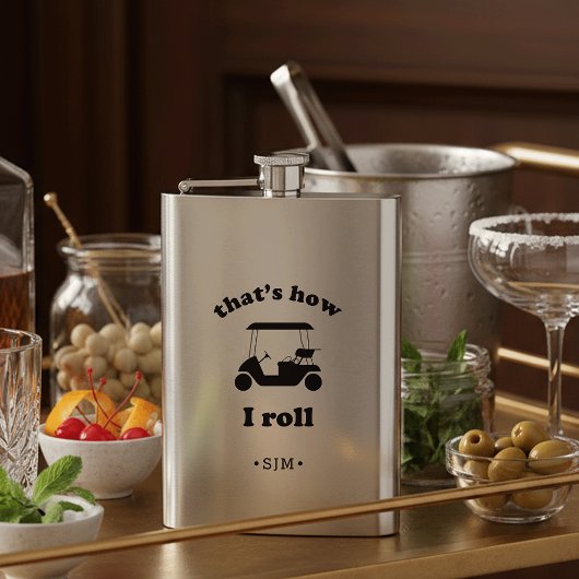 Flasque C'est comme ça que je roule | Golf monogramme