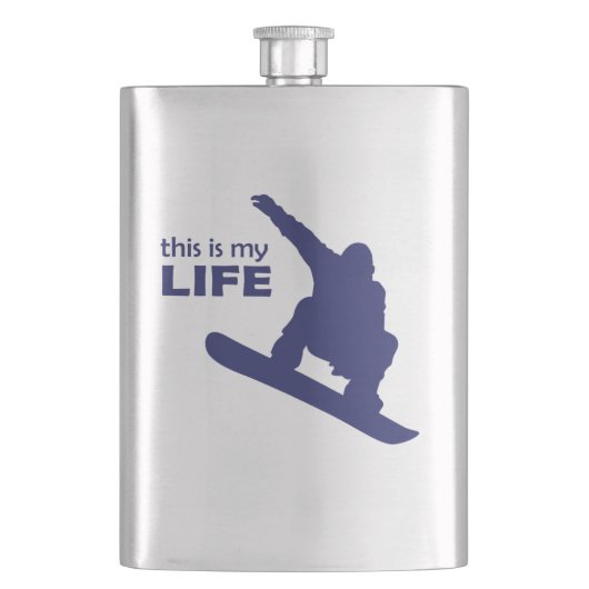 Flasque C'est ma vie (Snowboard) (devant)