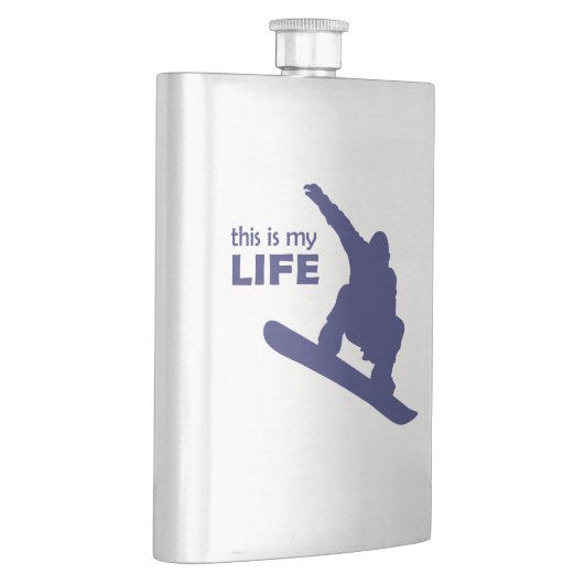 Flasque C'est ma vie (Snowboard) (Droite)