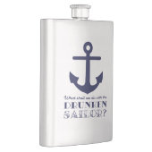 Flasque Chanson de marins ivre navale drôle de marin (Droite)