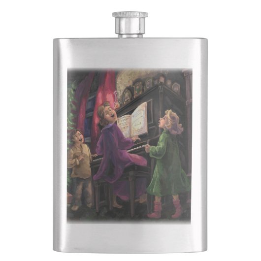 Flasque Chant de Noël le long (devant)