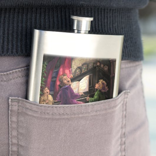 Flasque Chant de Noël le long (En situation)