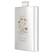 Flasque Chaque fleur fleurit dans son propre temps -Floral (Gauche)