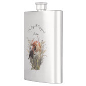 Flasque Chasse avec Epagneul Breton (Gauche)