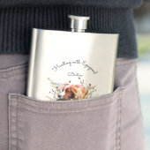Flasque Chasse avec Epagneul Breton (En situation)