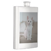 Flasque chat blanc | Zazzle_Growshop. (Droite)