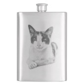 Flasque Chat calico effet demi-teinte (devant)