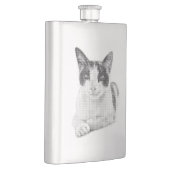 Flasque Chat calico effet demi-teinte (Droite)