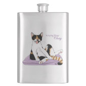 Flasque Chat calicot fantaisiste violet classe  (devant)