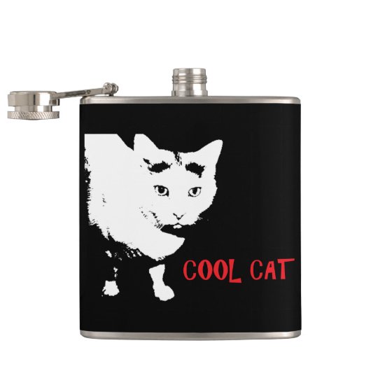 FLASQUE CHAT COOL (Ouvert)