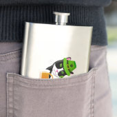 Flasque Chat de la Saint Patrick (En situation)