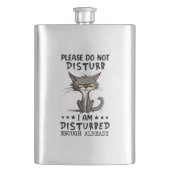 Flasque Chat dérangé (devant)