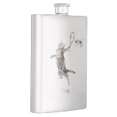 Flasque Chat Jouant Au Tennis (Droite)