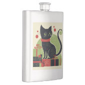 Flasque Chat noir festif (Droite)