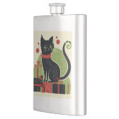 Flasque Chat noir festif (Gauche)