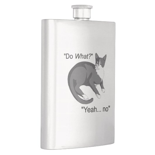 Flasque Chat têtu (Droite)