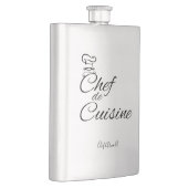 Flasque Chef de Cuisine Nom personnalisable (Droite)