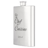 Flasque Chef de Cuisine Nom personnalisable (Gauche)