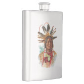 Flasque Chef de Sioux de Blackfoot : Beaucoup de klaxons (Droite)