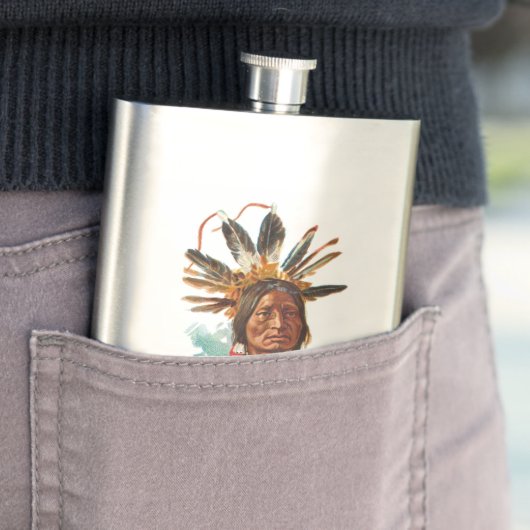 Flasque Chef de Sioux de Blackfoot : Beaucoup de klaxons (En situation)
