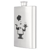 Flasque Chef tenant un bol de soupe (Gauche)