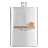 Flasque Cherry Grove Beach Caroline du Sud Sun Palm Trees (devant)