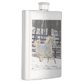 Flasque Cheval blanc galopant (Droite)