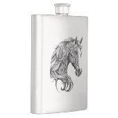 Flasque Cheval Wild Animal Nature Illustration Art tatouag (Droite)