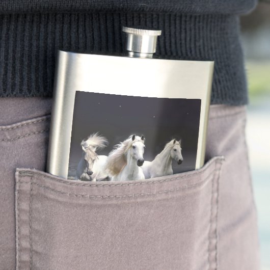 Flasque Chevaux à lancer l'oreiller (En situation)