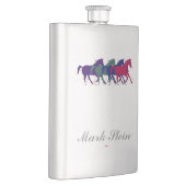 Flasque chevaux personnalisés (Droite)