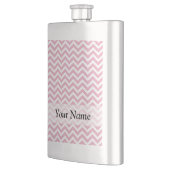 Flasque chevron rose et blanc (Gauche)
