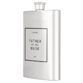 Flasque Chic Minimal Français Monochrome Père De La Mariée (Gauche)