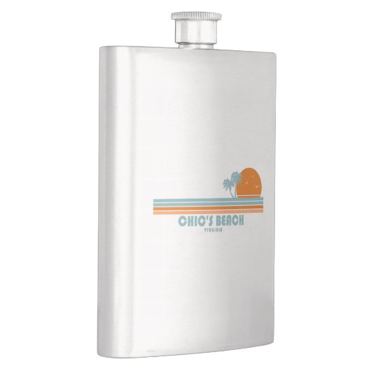 Flasque Chic's Beach Virginia Sun Palm Trees (Droite)