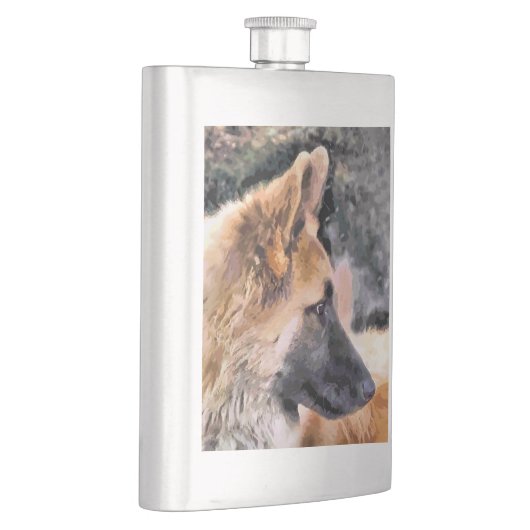 FLASQUE CHIEN ALLEMAND SHEPHERD (Droite)