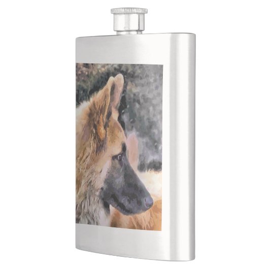 FLASQUE CHIEN ALLEMAND SHEPHERD (Gauche)