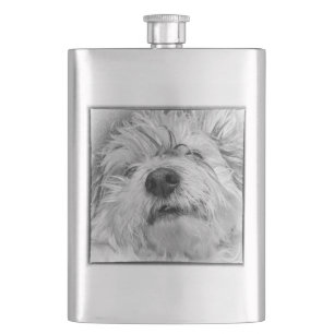 Flasque Chien de Coton de Tulear