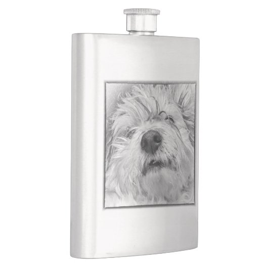 Flasque Chien de Coton de Tulear (Droite)