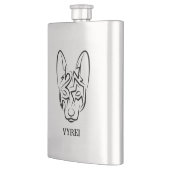 Flasque Chien tribal noir et blanc (Gauche)