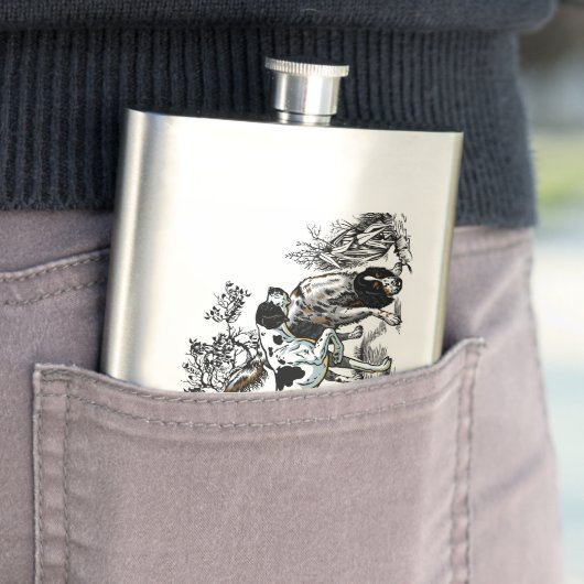 Flasque chiens de chasse (En situation)