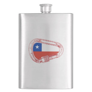 Flasque Chili Drapeau Escalade carabiner
