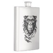 Flasque Chimpanzé Ape Animaux sauvages Nature Illustration (Droite)